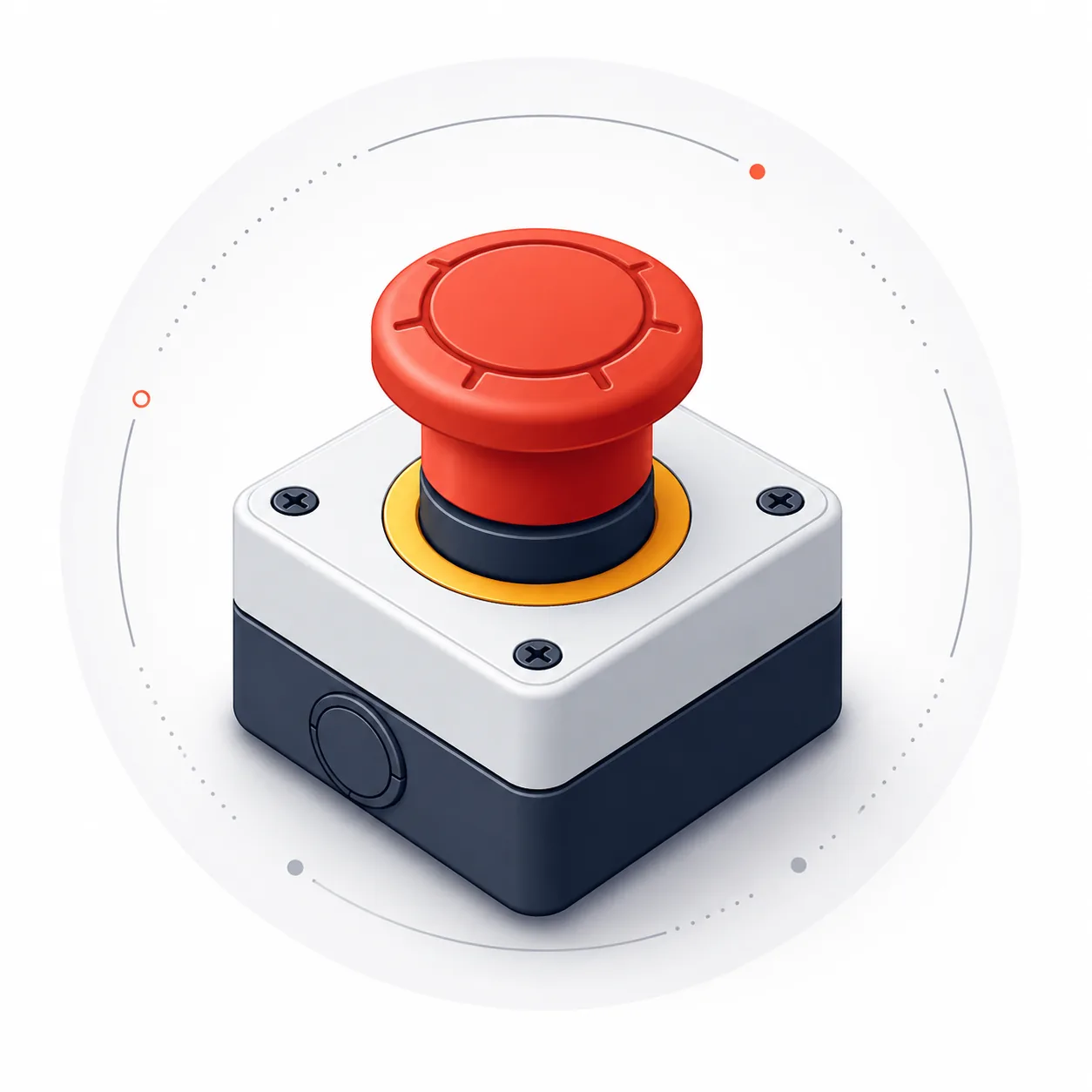 Emergency shutdown button