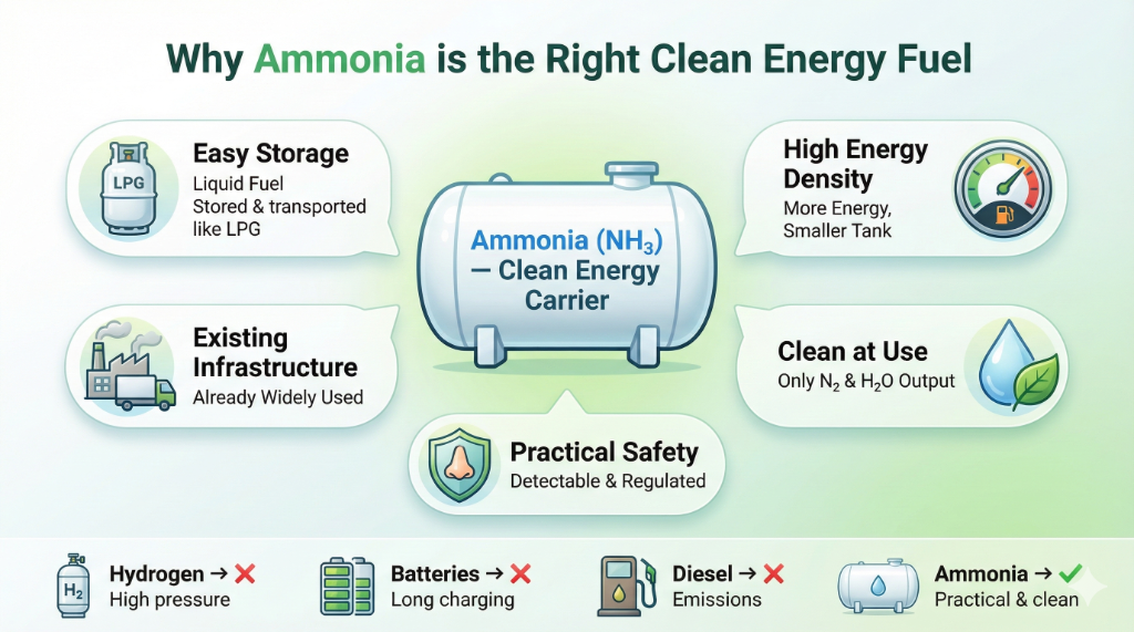 Why Ammonia is the Right Clean Energy Fuel